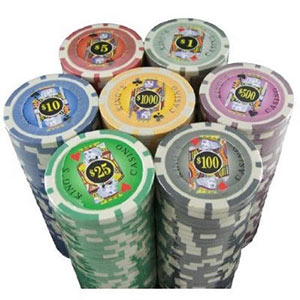 Vegas Style 11.5 Gram Casino Gambling Poker Chip Set