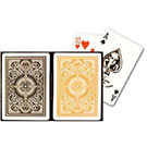 KEM Arrow Black and Gold Poker Size Standard Index Playing Cards